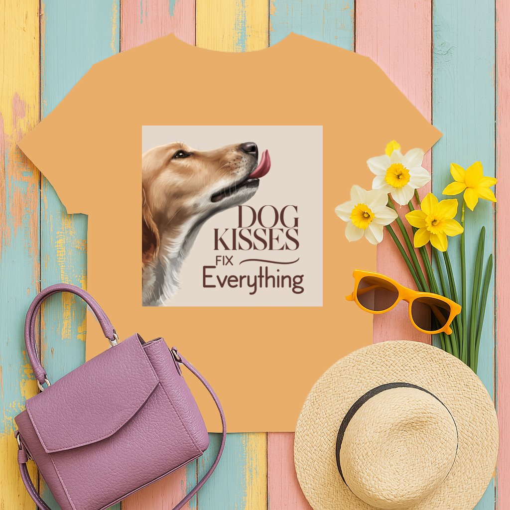 Dog Kisses Fix Everything Graphic T-Shirt product