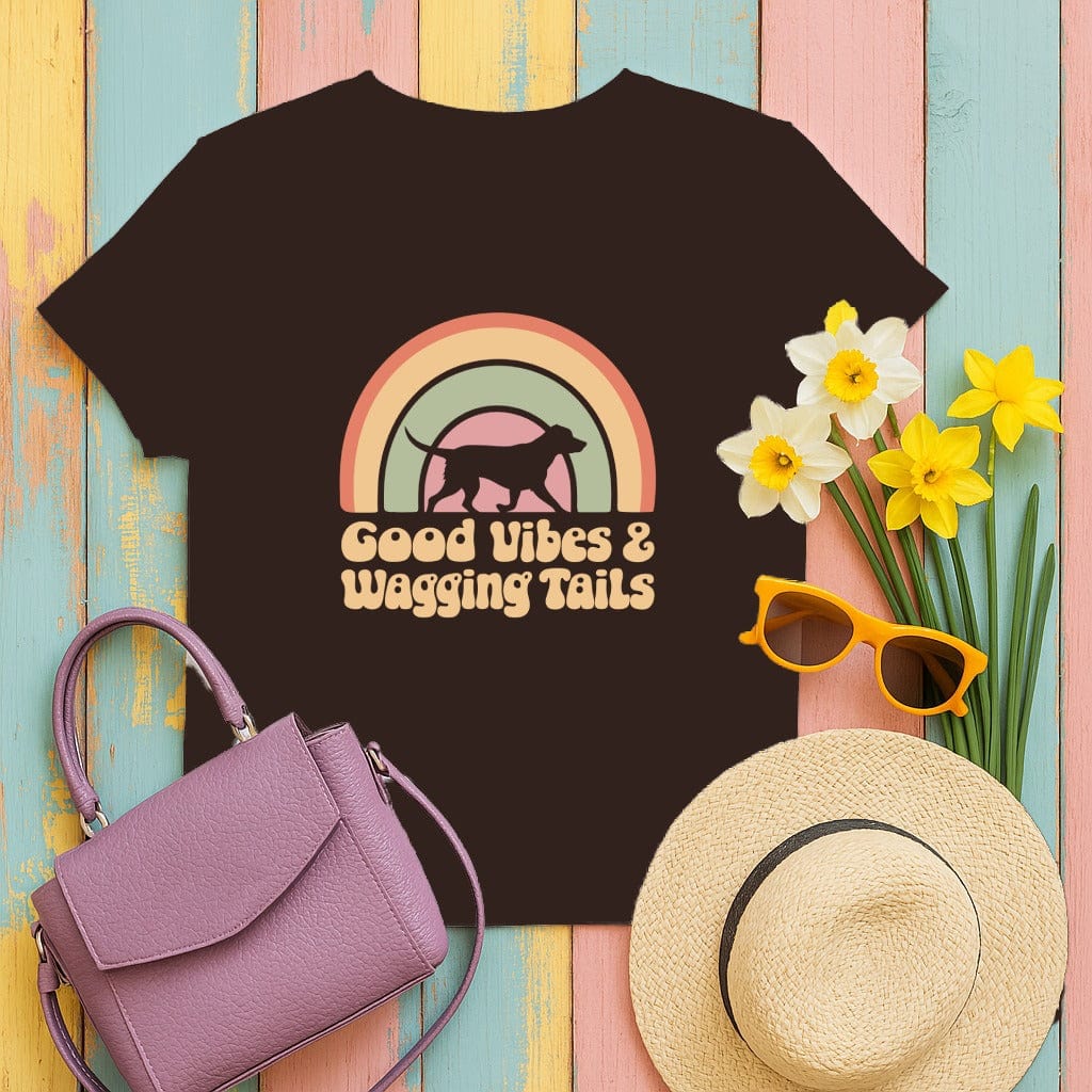 Good Vibes and Wagging Tails Graphic T-shirt product type