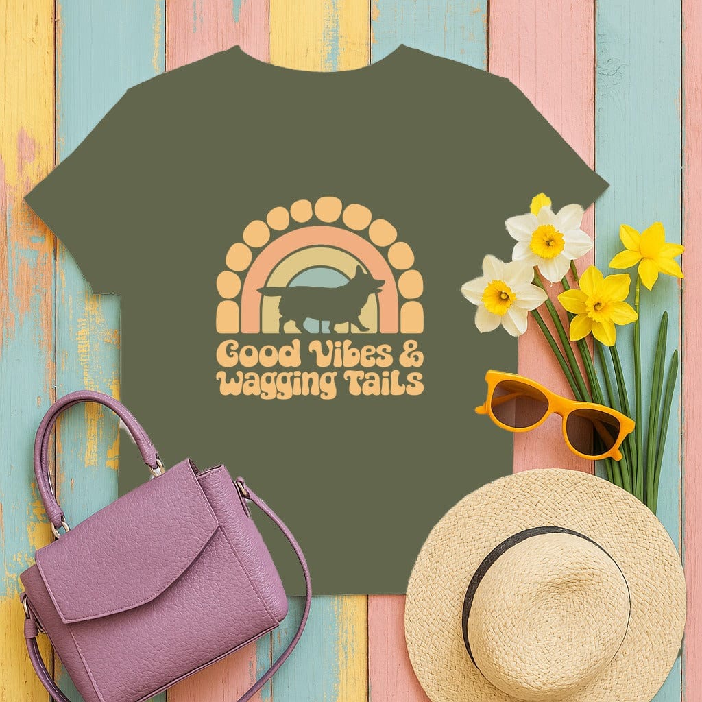 Good Vibes and Wagging Tails Graphic T-Shirt product