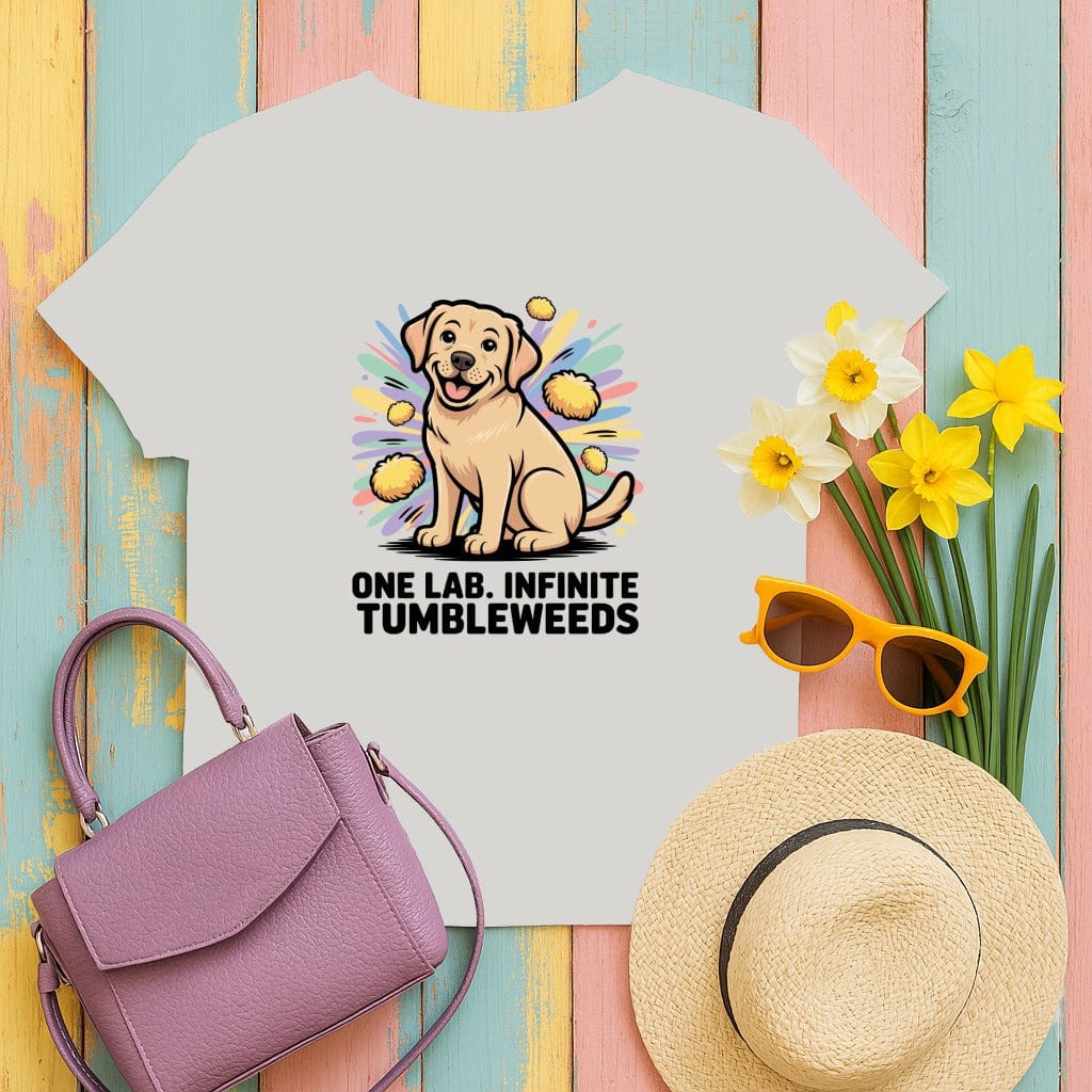 One Lab Infinite Tumbleweeds Funny Dog Graphic Shirt Product