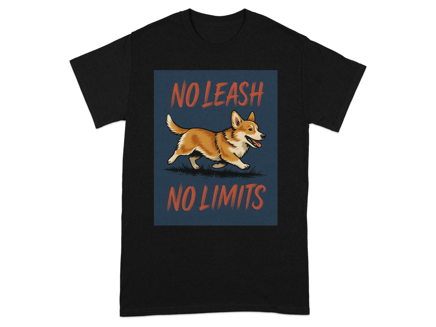 No Leash No Limits Corgi Graphic Tee product