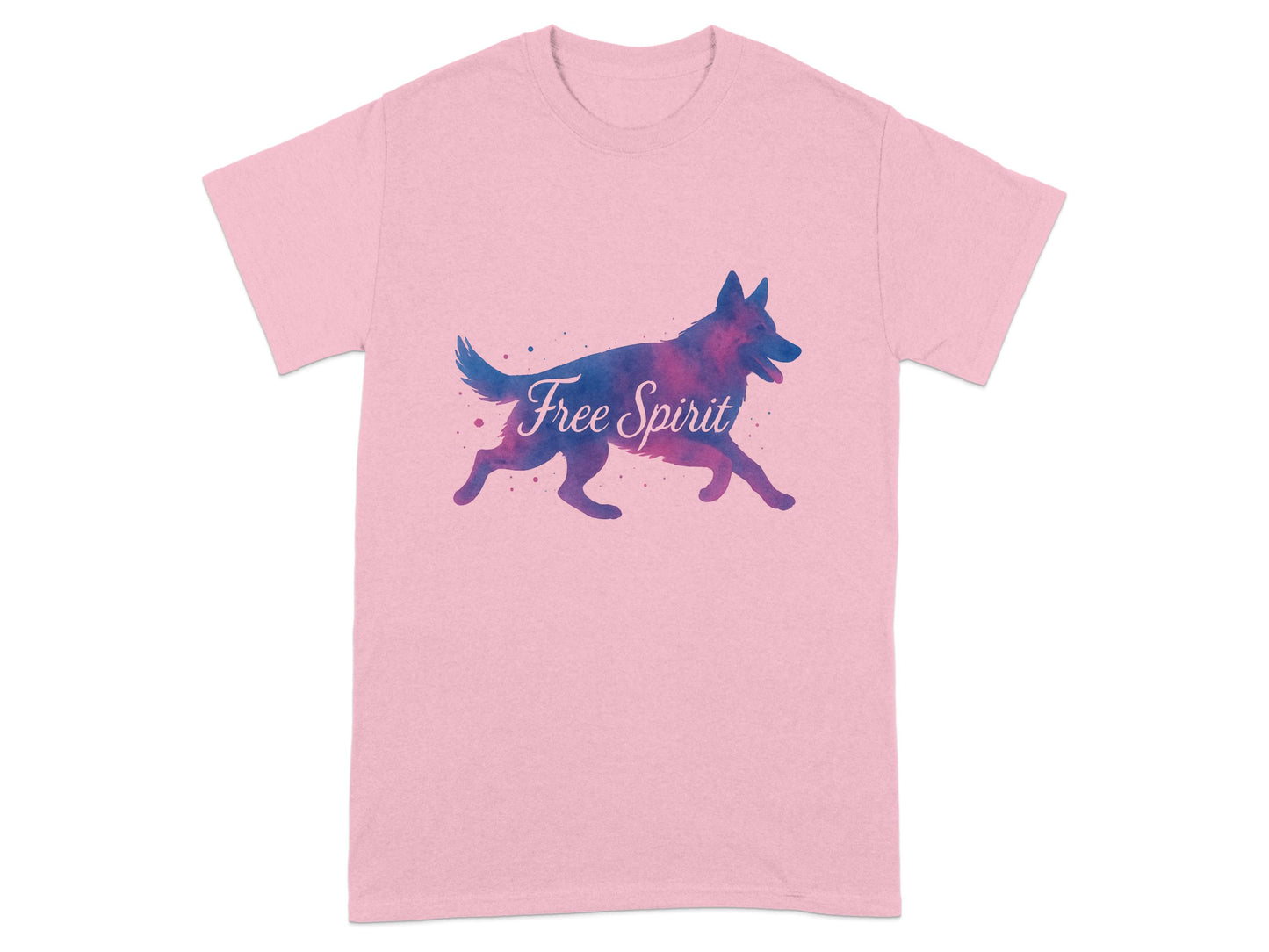Free Spirit Silhouette Dog Graphic T-Shirt Product