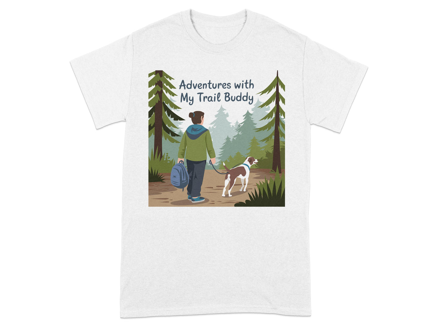 Adventures with My Trail Buddy Graphic T-shirt product