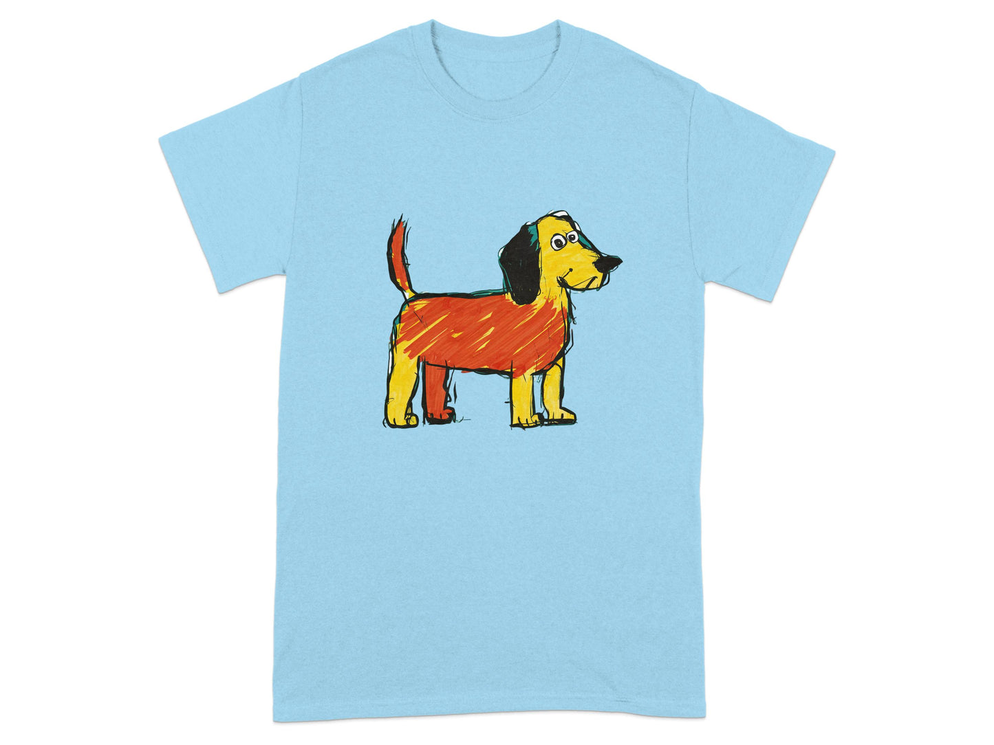Cute Hand-Drawn Dog Tee Shirt Graphic Design product