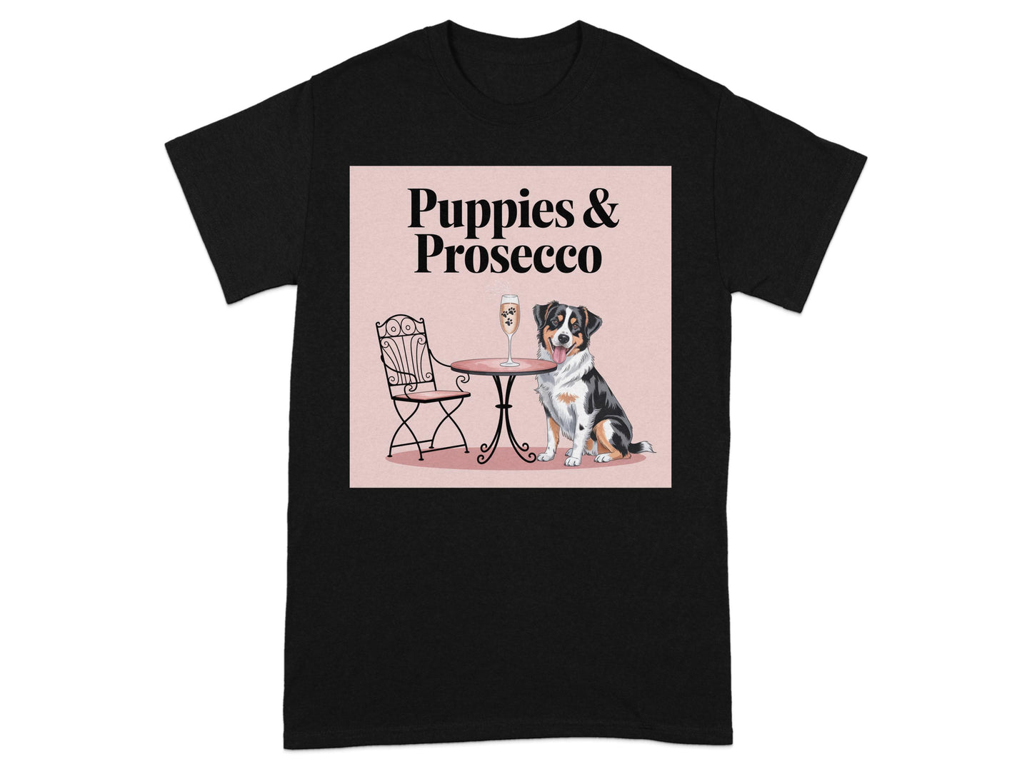 Puppies and Prosecco Graphic Tee product