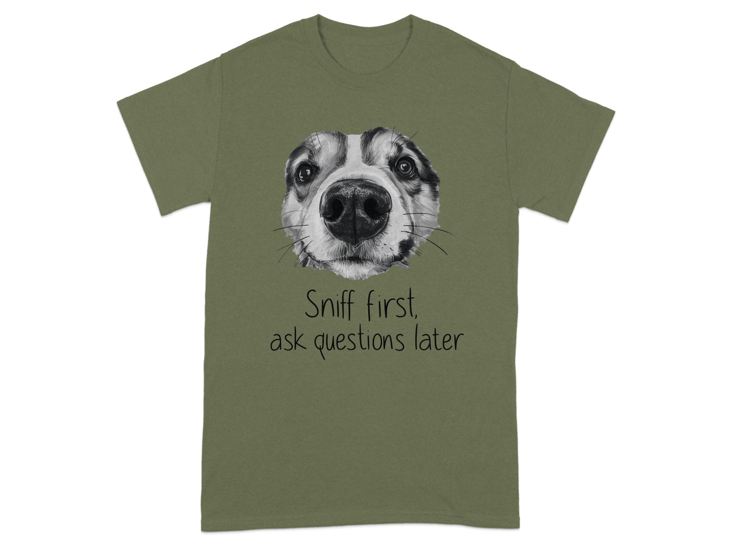 Sniff First Ask Questions Later Graphic Tee product type