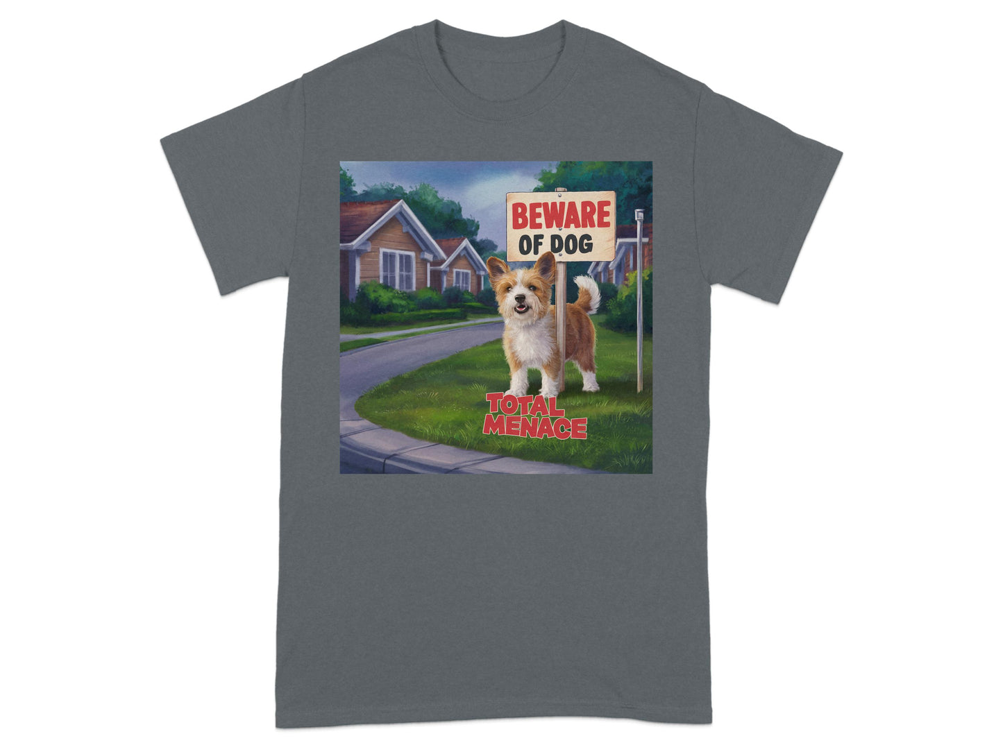 Beware of Dog Total Menace Printed T-Shirt product type