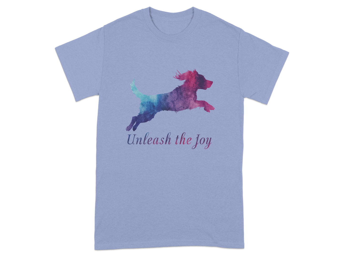 Unleash the Joy Dog Silhouette Design T-Shirt product type