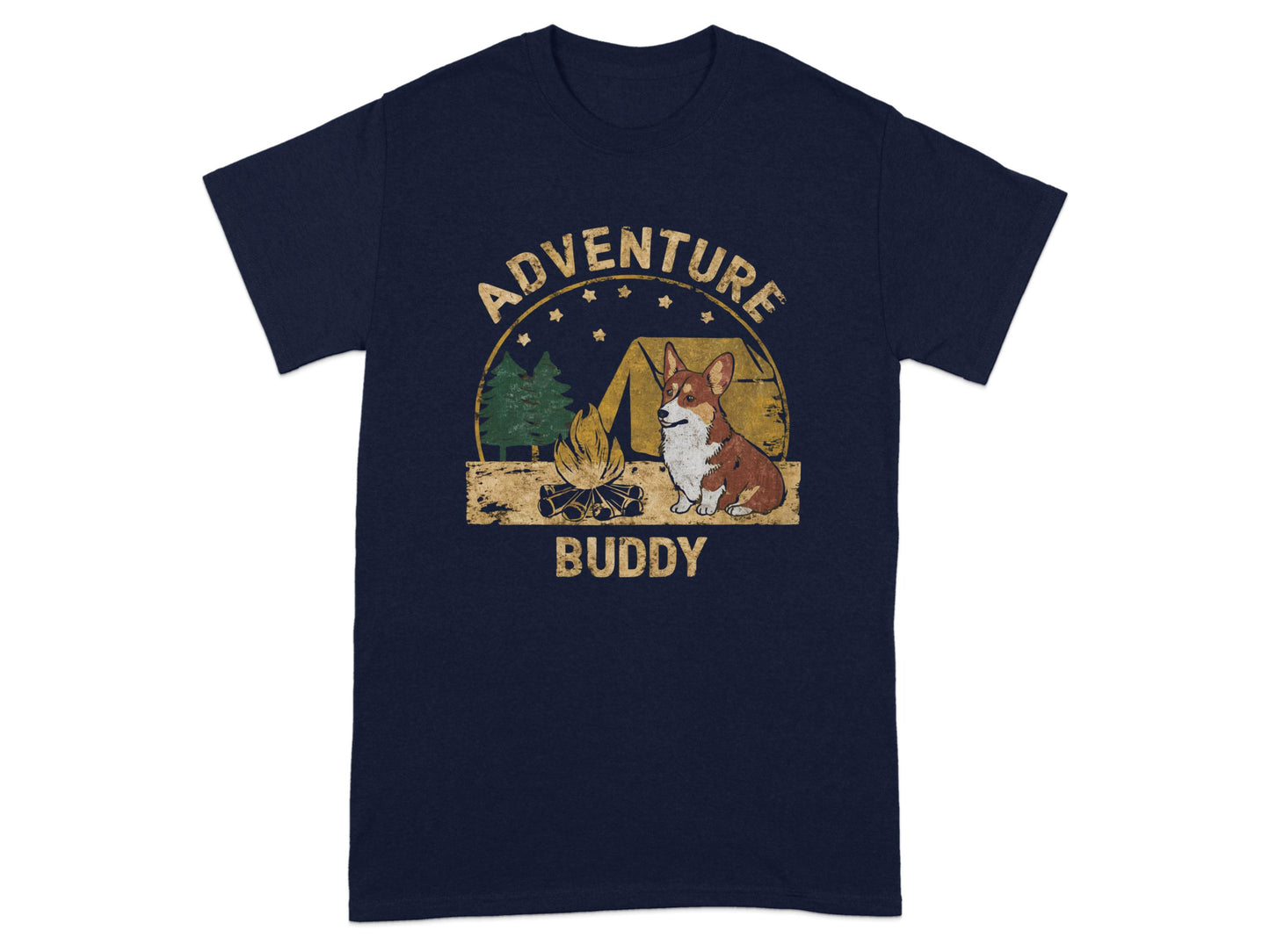 Adventure Buddy Campfire Dog Graphic T-shirt product