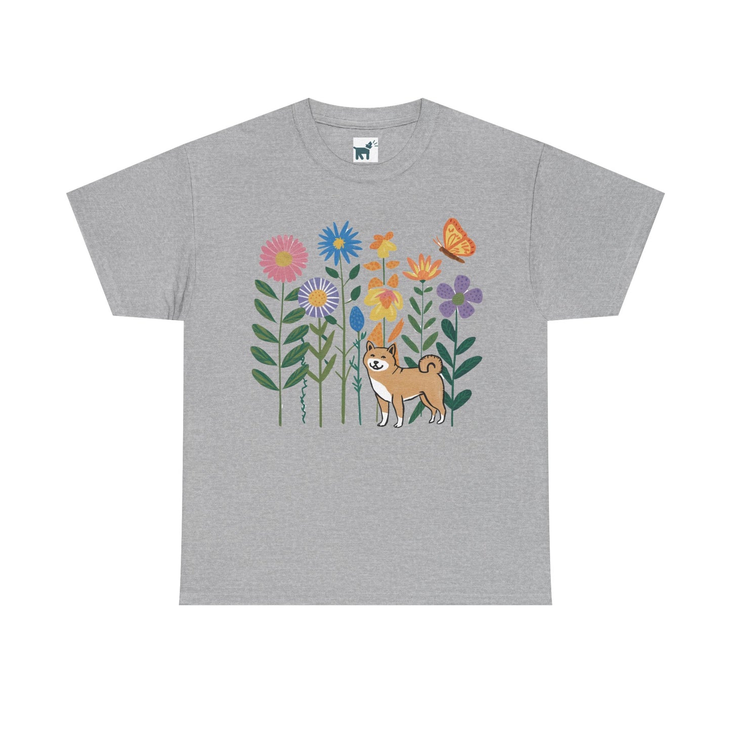 Floral Shiba T Shirt