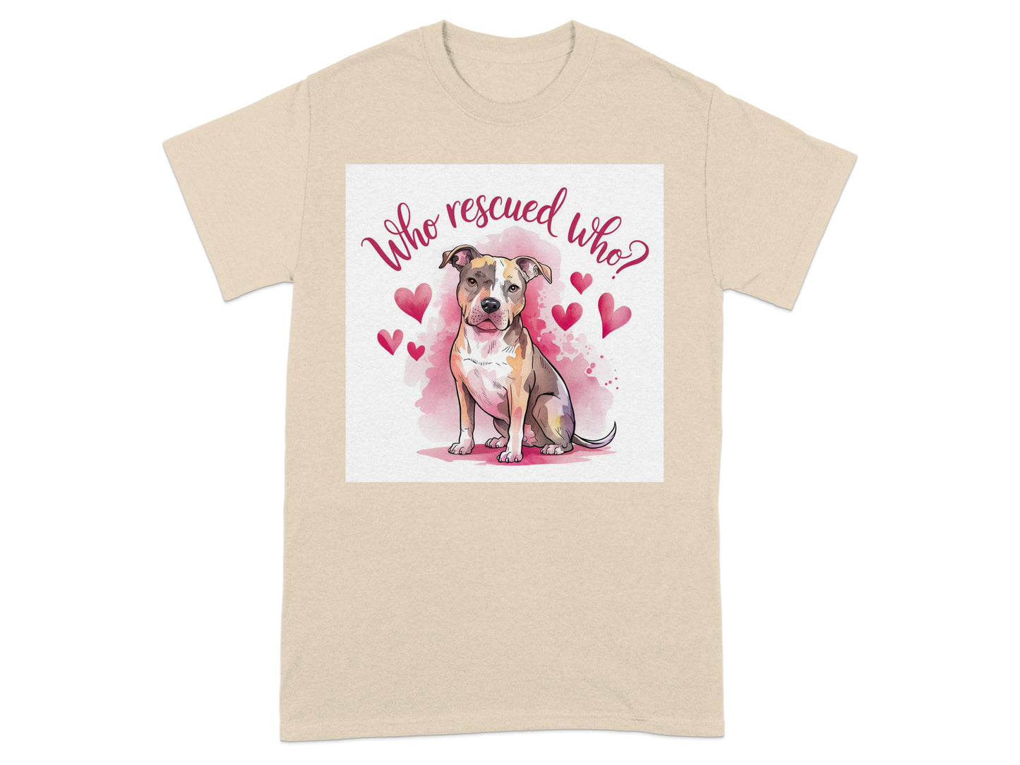 Who Rescued Who Heart Dog Lover T-shirt product type