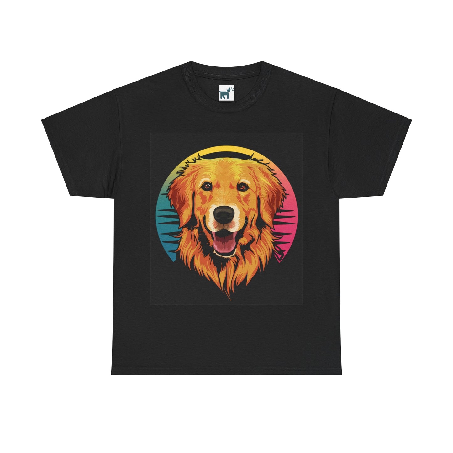 Golden Retriever Retro Colorful T Shirt