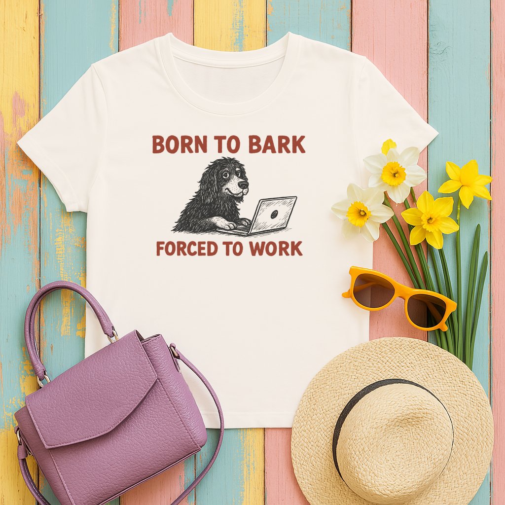 Born to Bark Forced to Work Graphic Shirt product