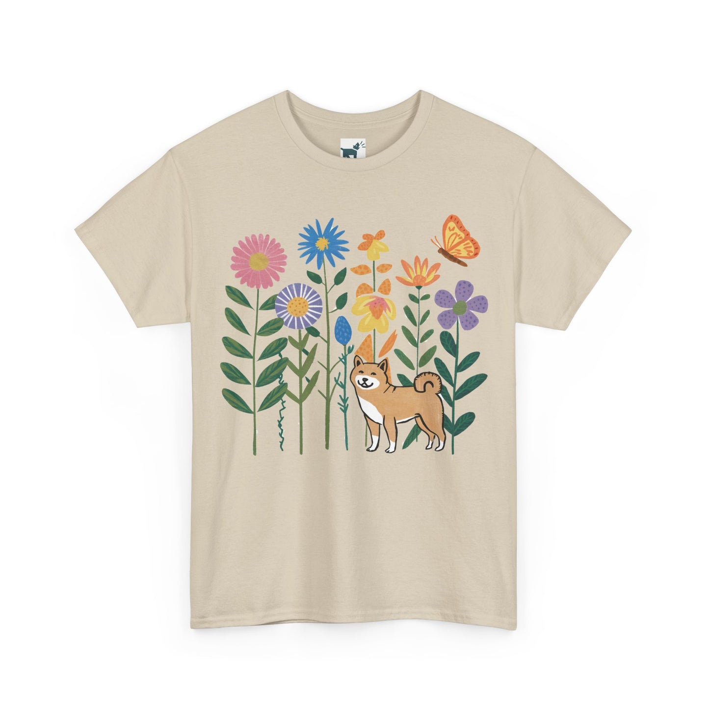 Floral Shiba T Shirt