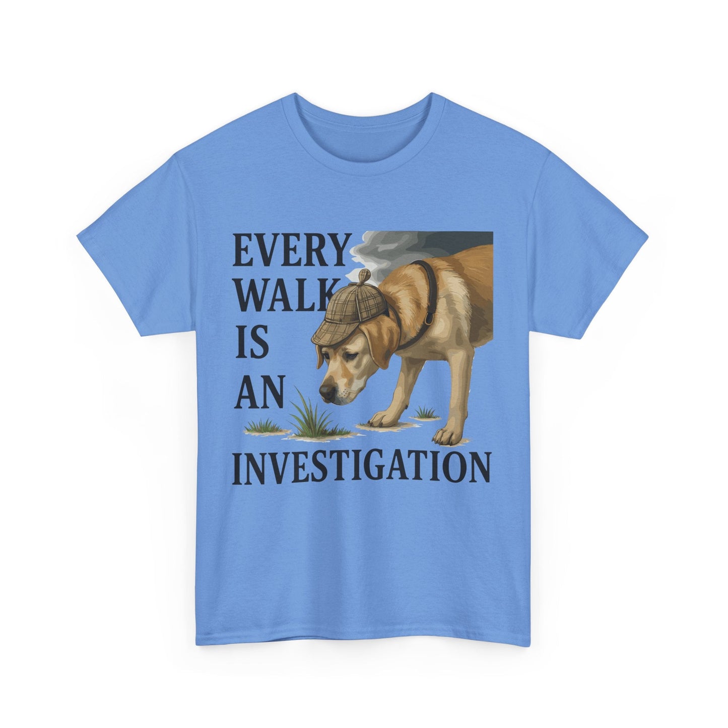 Yellow Lab Every Walk is an Investigation Tee T-Shirt