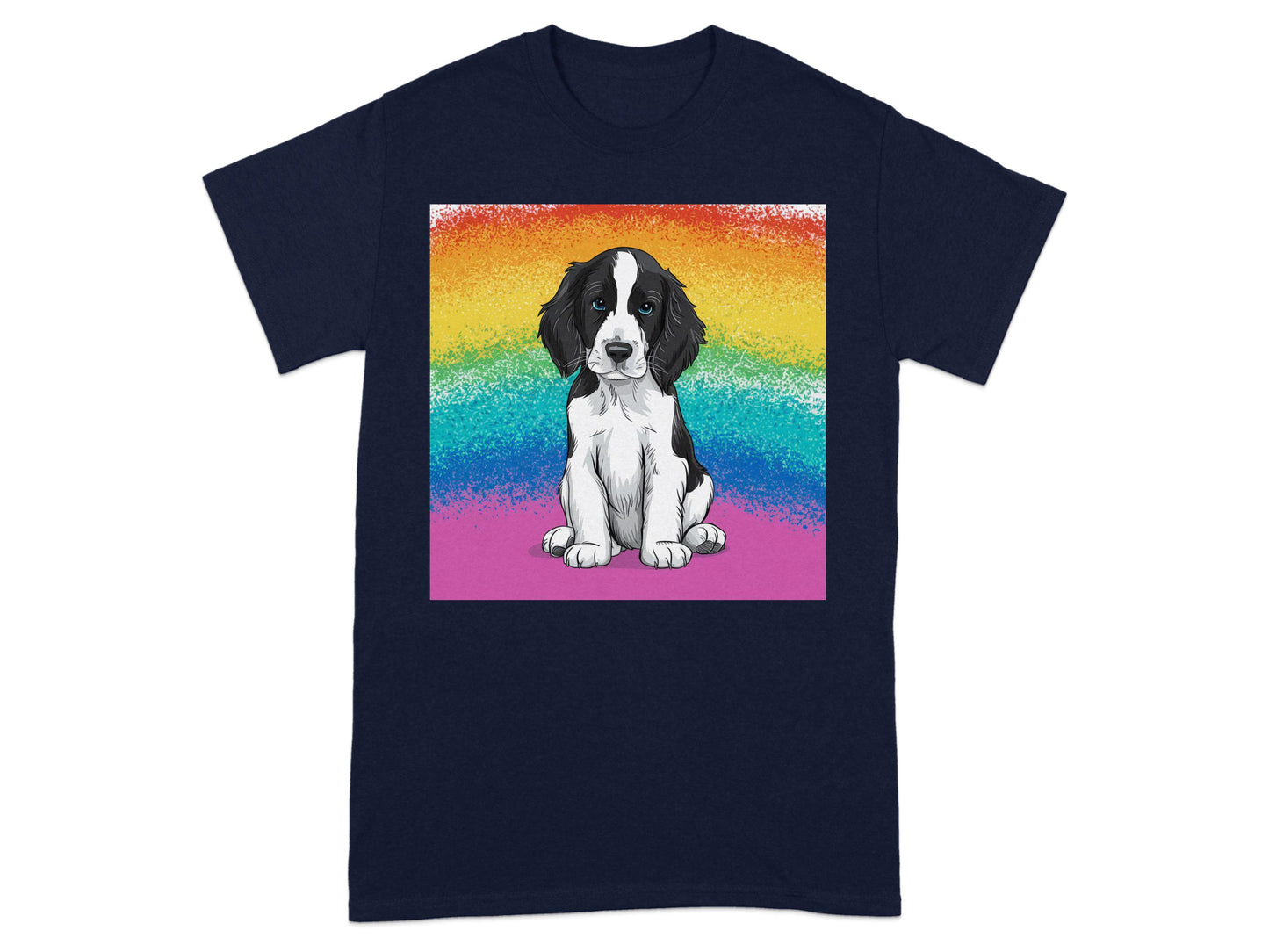 Colorful Rainbow Dog Graphic T-Shirt product