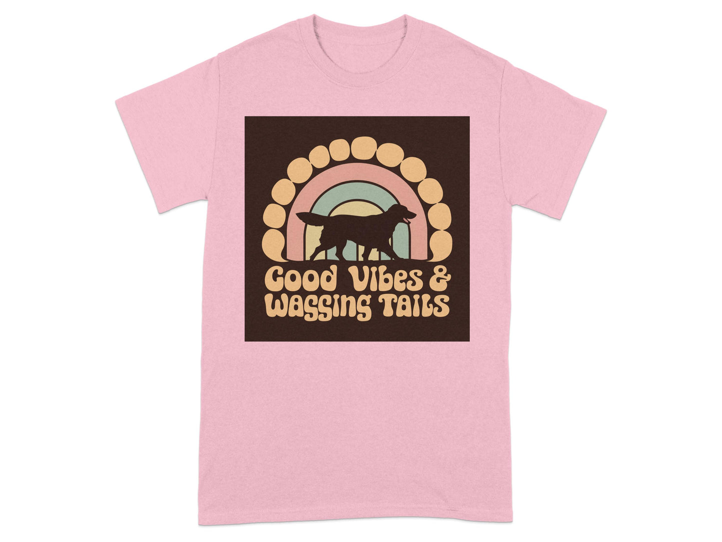 Good Vibes Wagging Tails Dog Lover Graphic Tee product