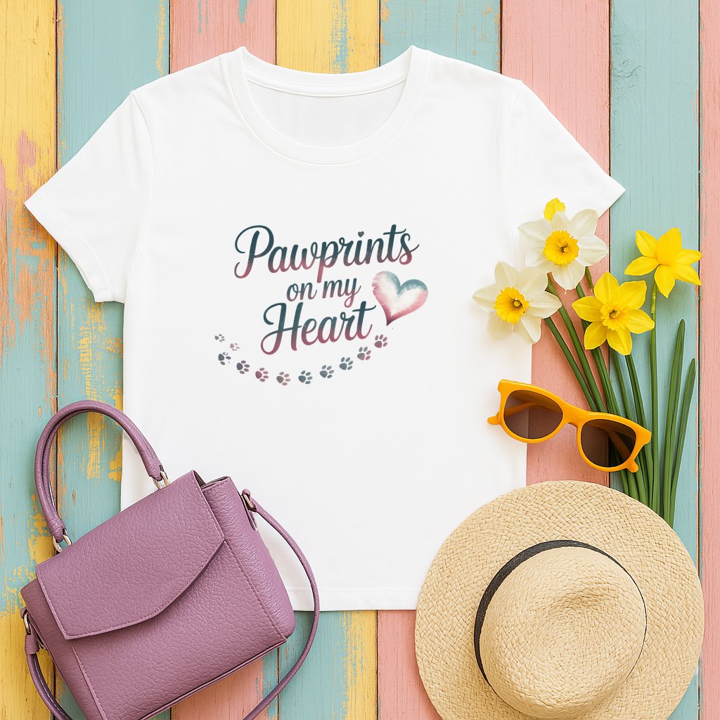 Pawprints on my Heart Graphic Tee product