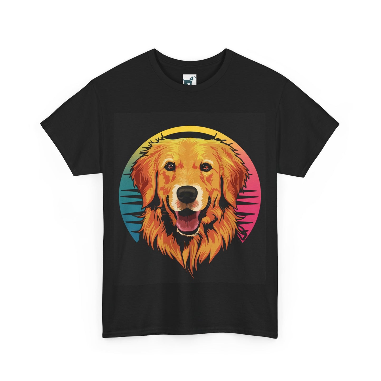 Golden Retriever Retro Colorful T Shirt