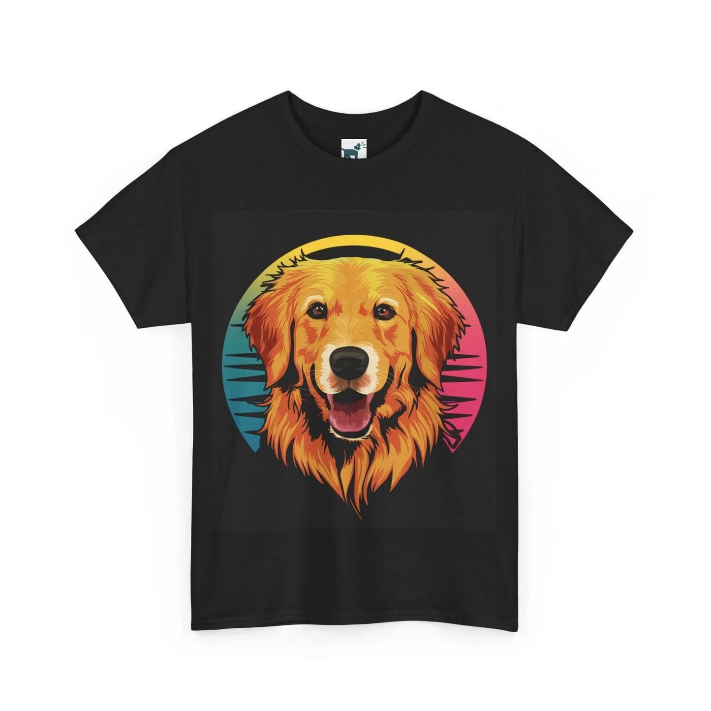 Golden Retriever Retro Colorful T Shirt T-shirt