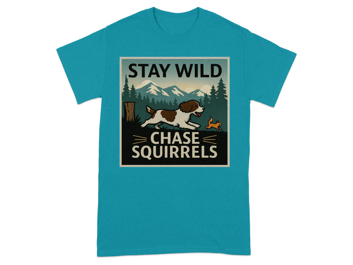 Stay Wild Chase Squirrels Graphic T-Shirt product type