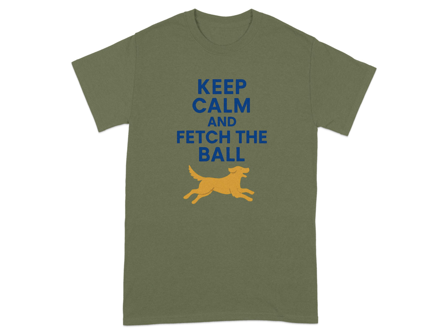 Keep Calm And Fetch The Ball Graphic T Shirt product