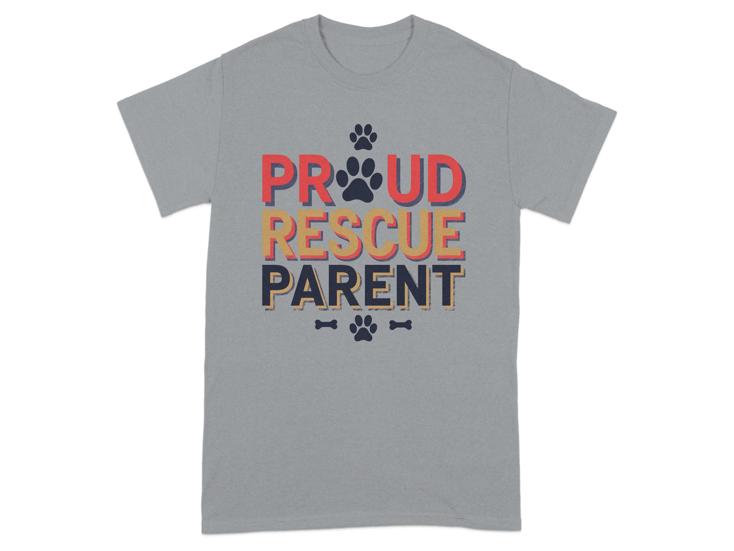 Proud Rescue Parent Graphic T-shirt product