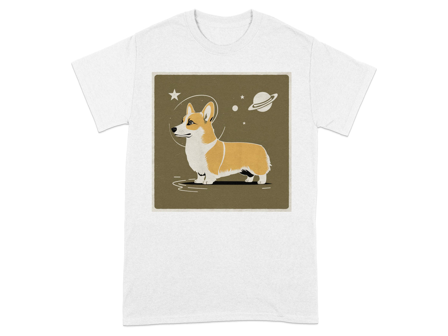 Adorable Corgi Astronaut Design Tee shirt product type