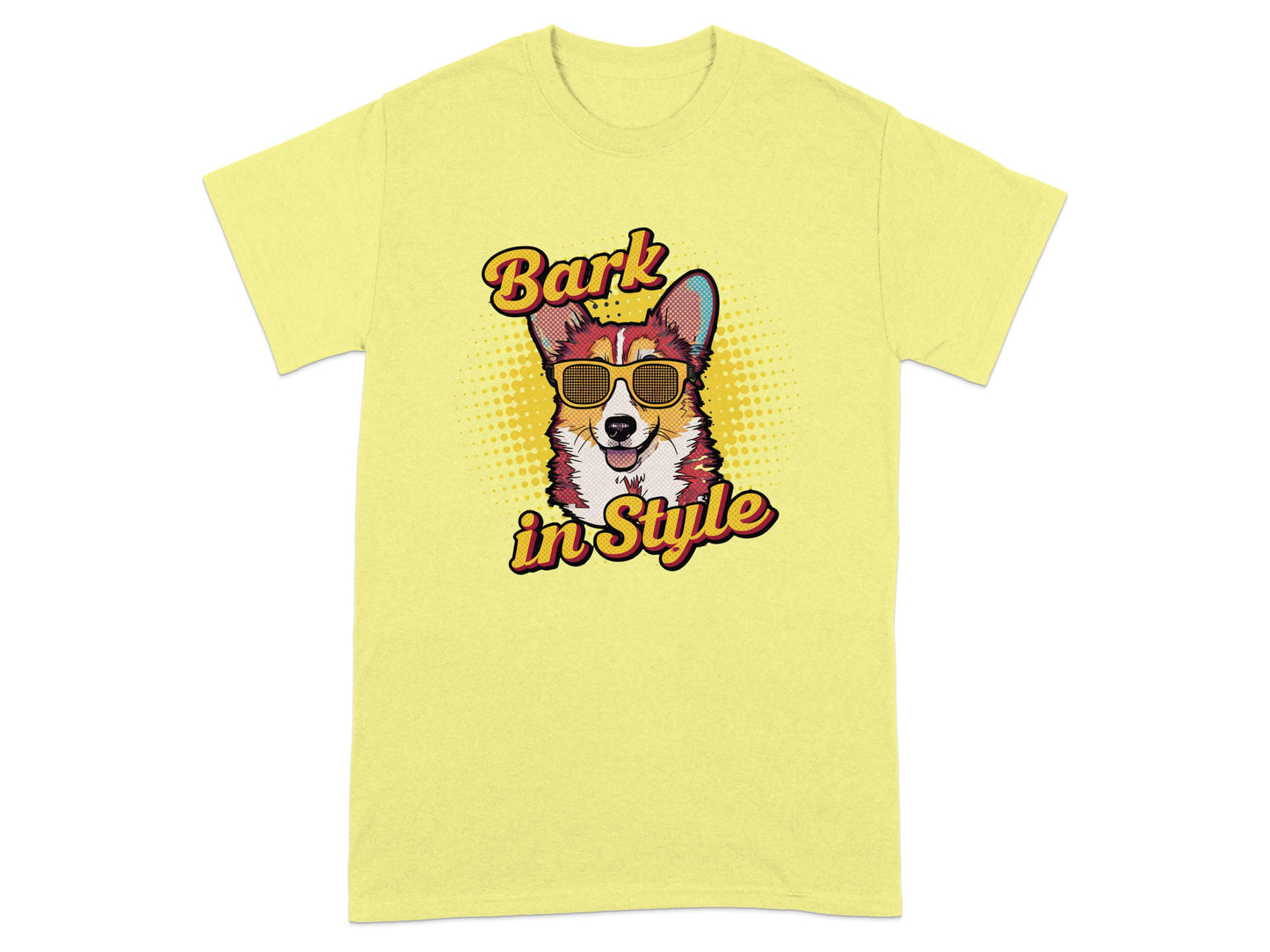 Bark in Style Cool Corgi Graphic Tee Shirt product