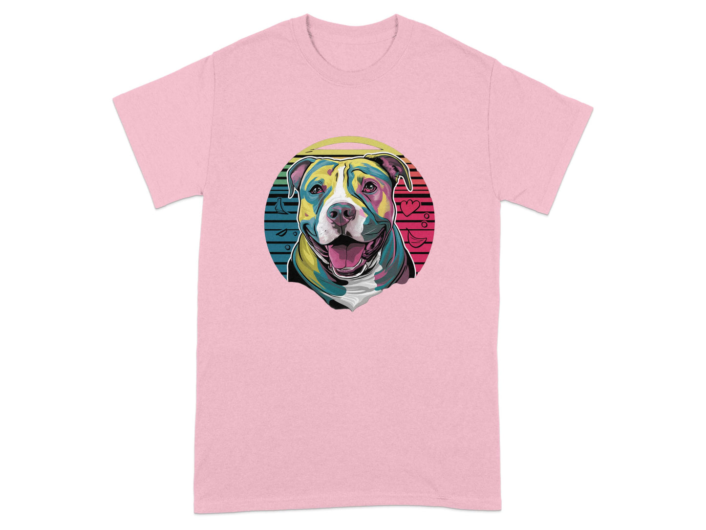 Vibrant Artistic Dog Graphic Print Tshirt product