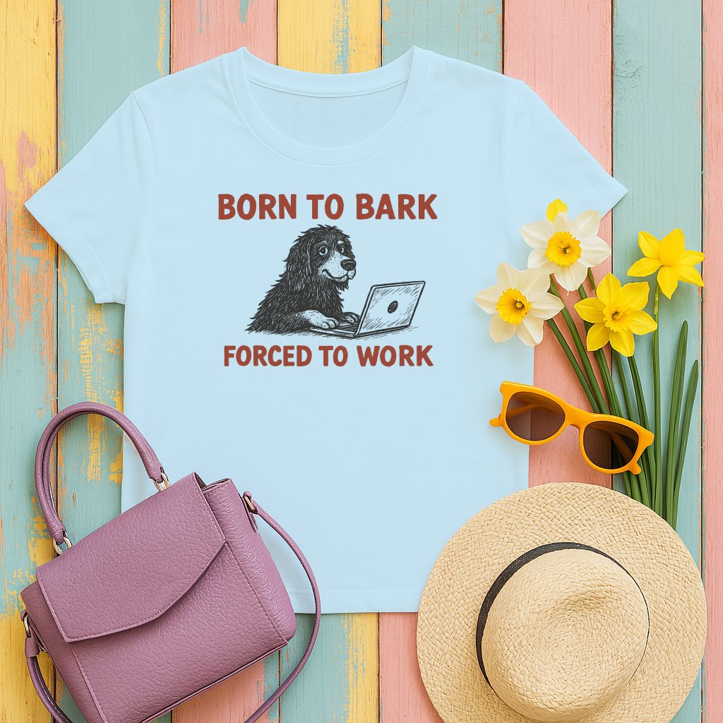 Born to Bark Forced to Work Graphic T-Shirt product