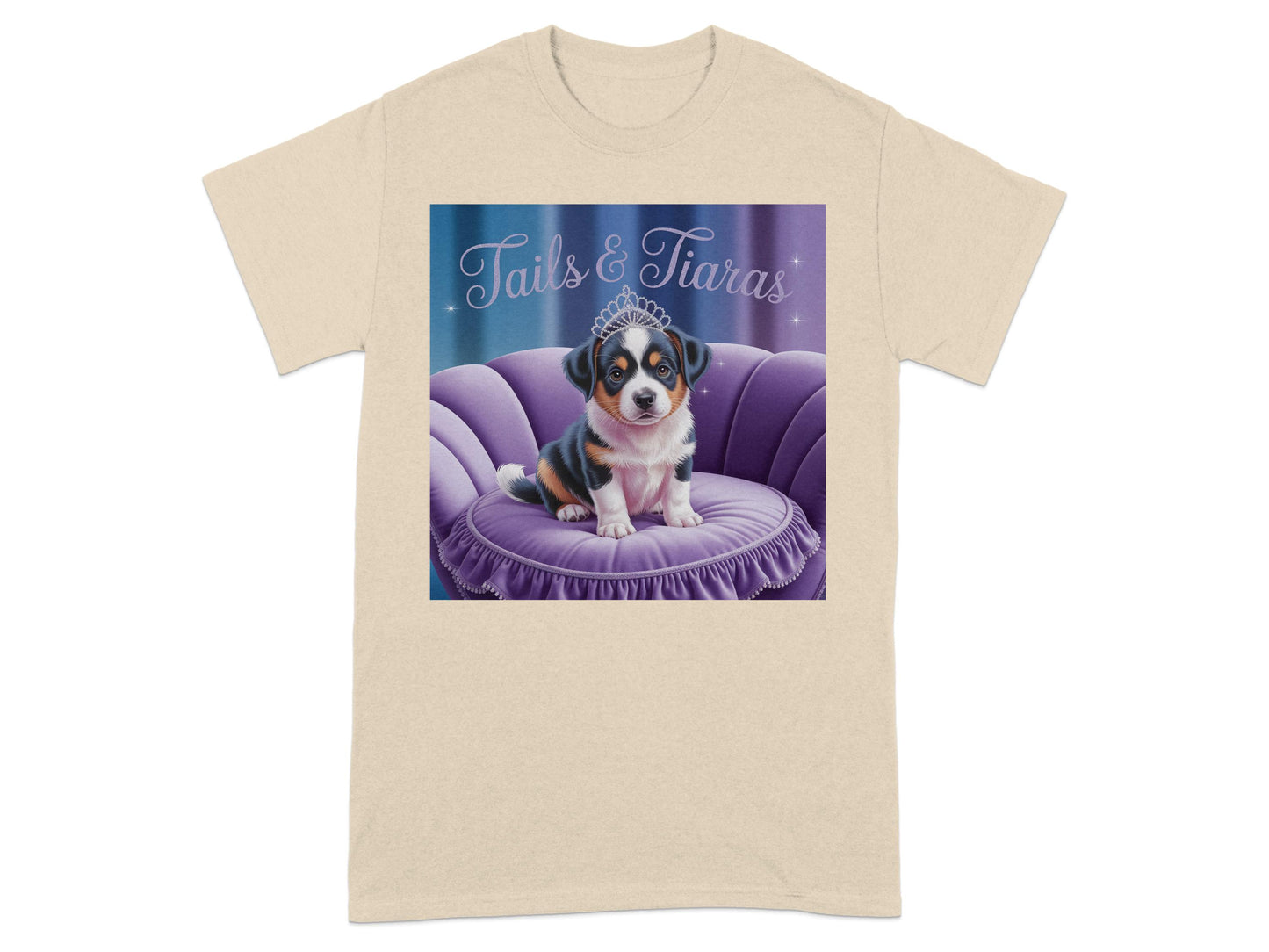 Tails and Tiaras Cute Corgi Puppy T-Shirt product type