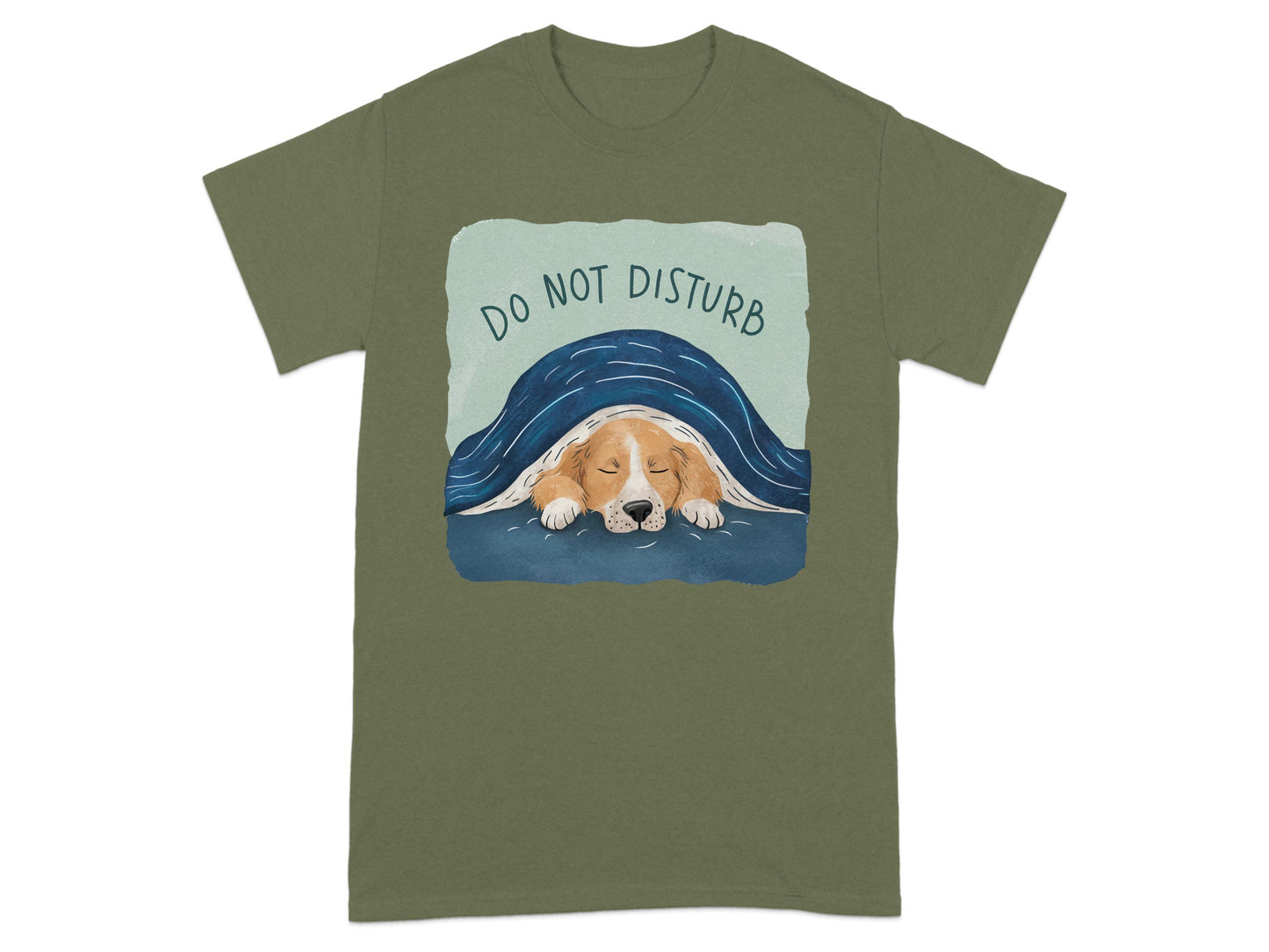 Do Not Disturb Sleeping Dog Graphic T-Shirt product type