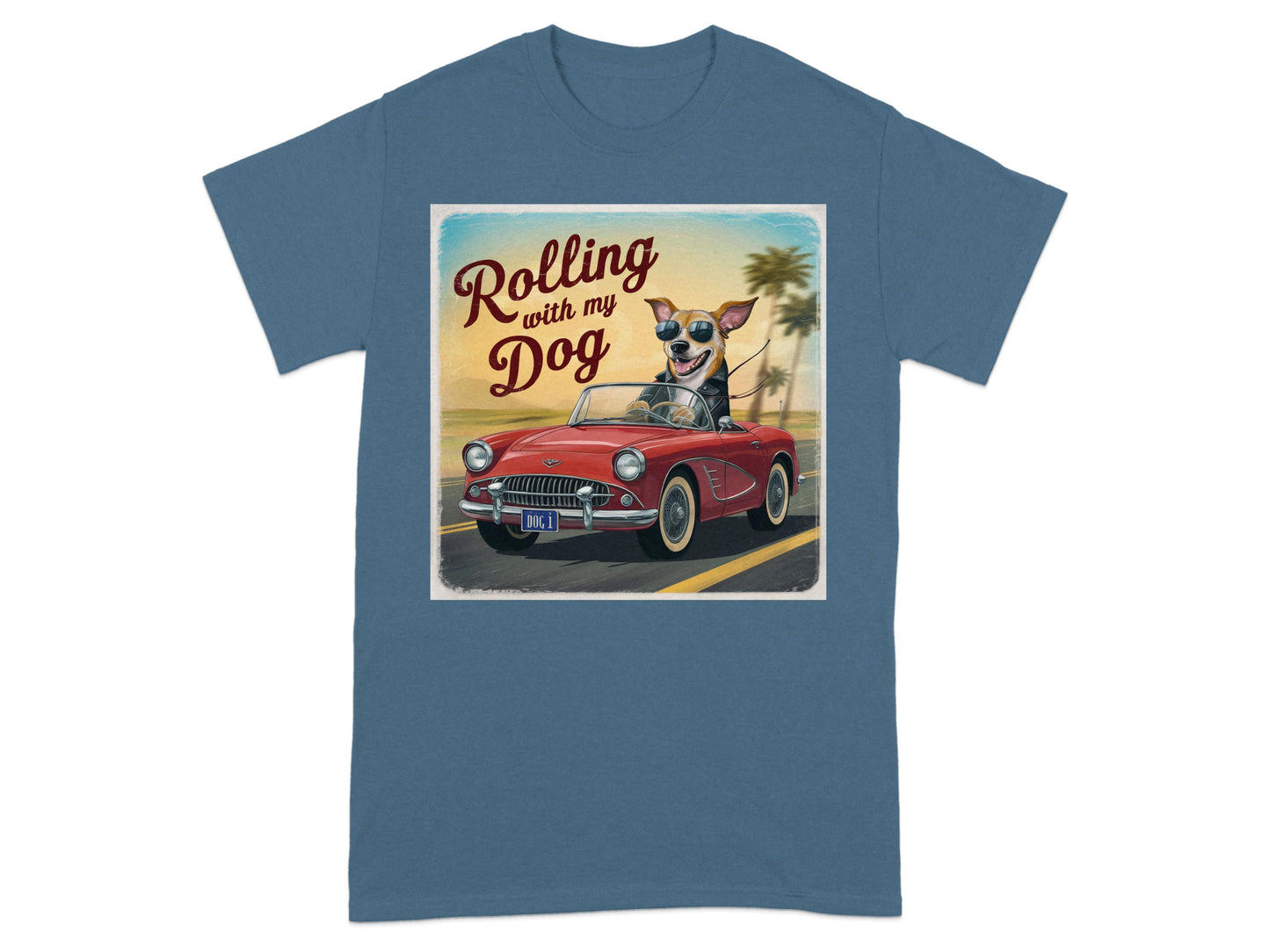 Rolling with My Dog Graphic T-Shirt product