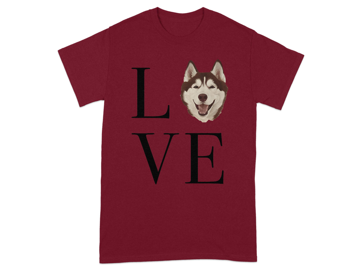 Love Husky Graphic T-Shirt Cute Animal Lover Gift product