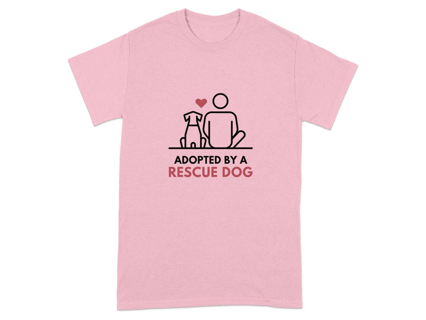 Adopted by a Rescue Dog Graphic T-shirt product type