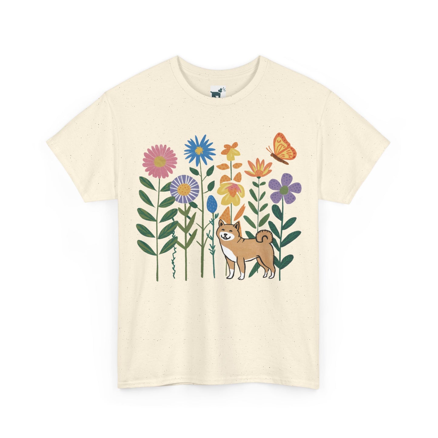 Floral Shiba T Shirt