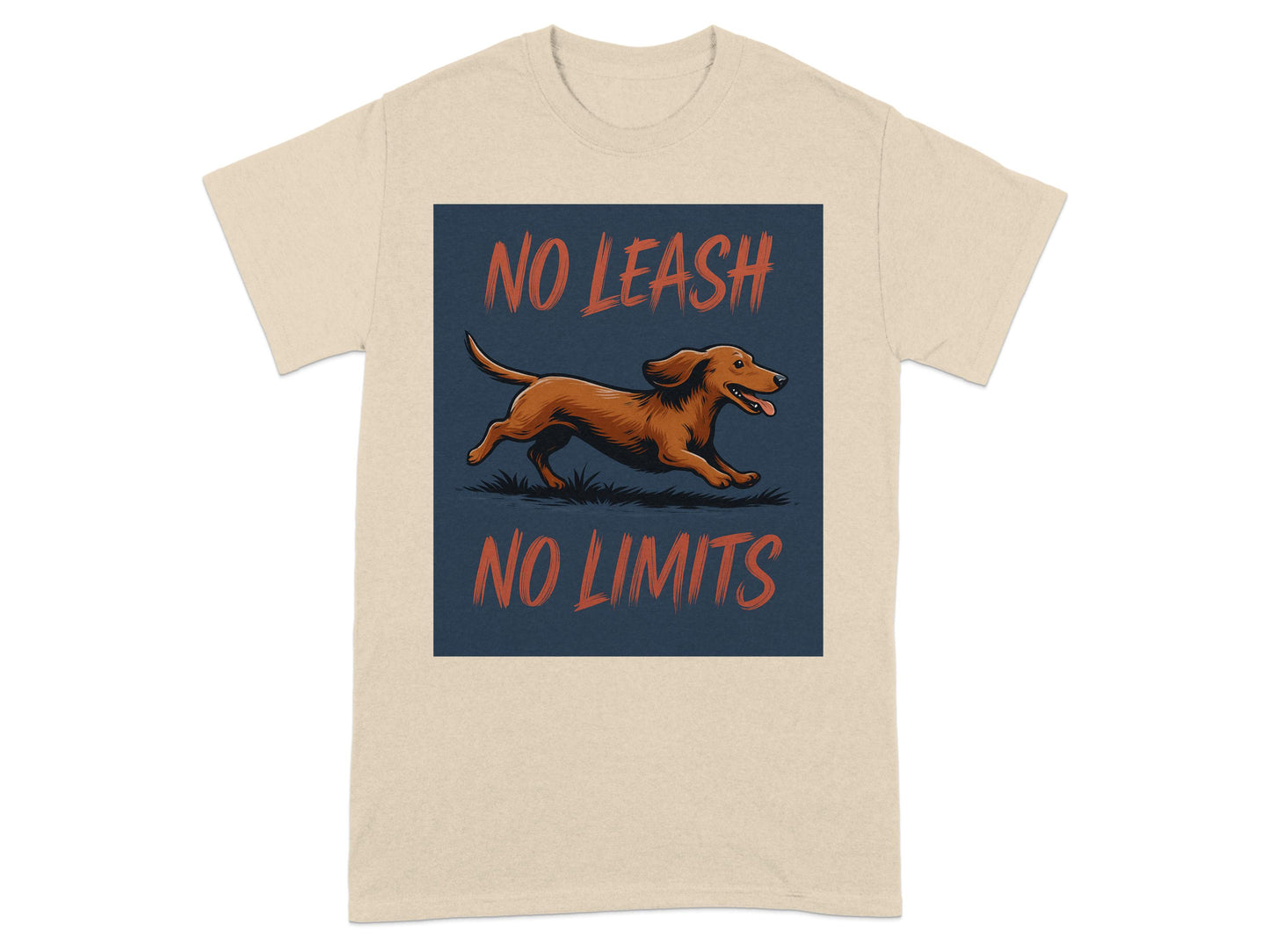 No Leash No Limits Running Dog T-shirt product type