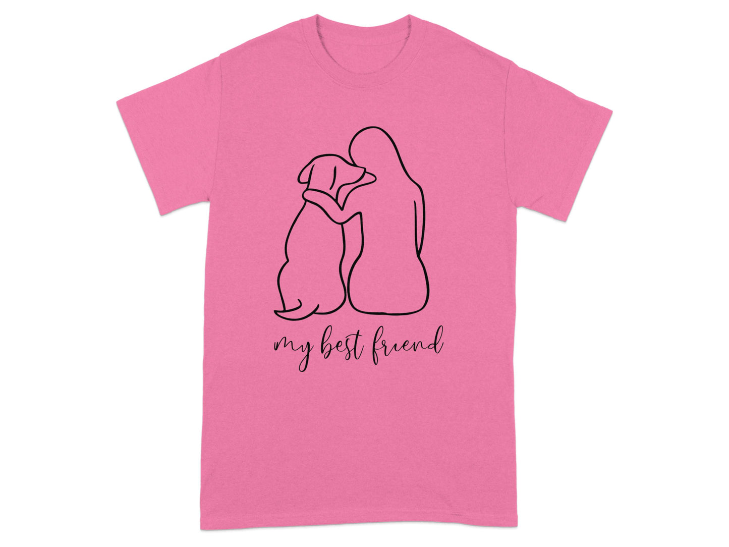My Best Friend Dog and Human Silhouette T-Shirt product