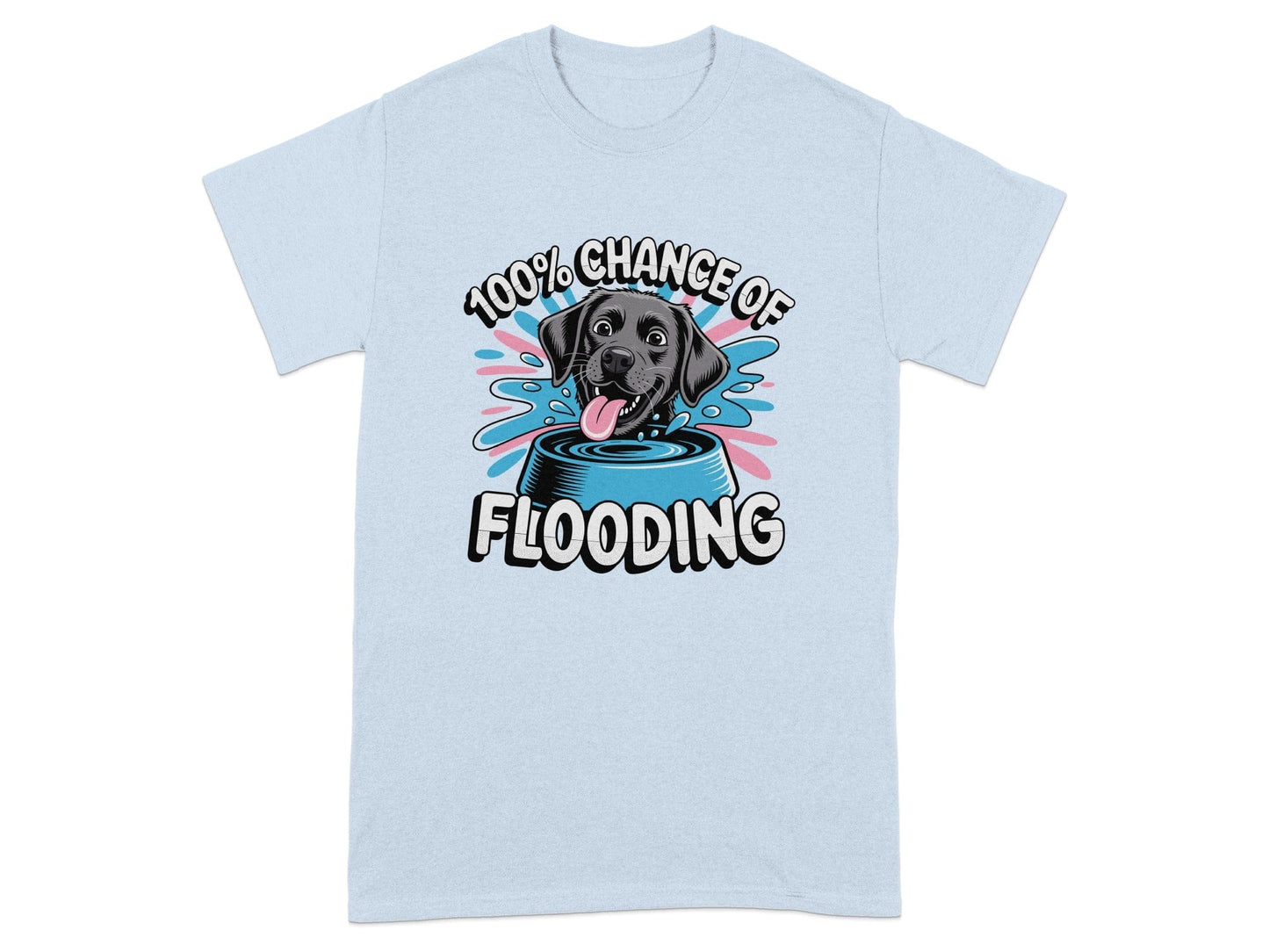 100 Percent Chance of Flooding Slogan T-Shirt product