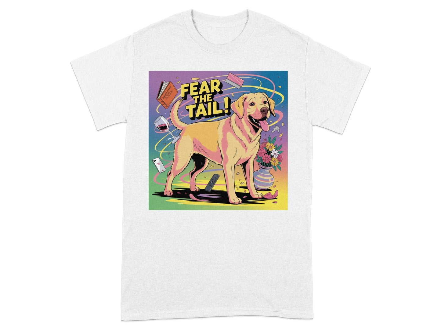 Fear the Tail Yellow Dog Graphic T-Shirt product