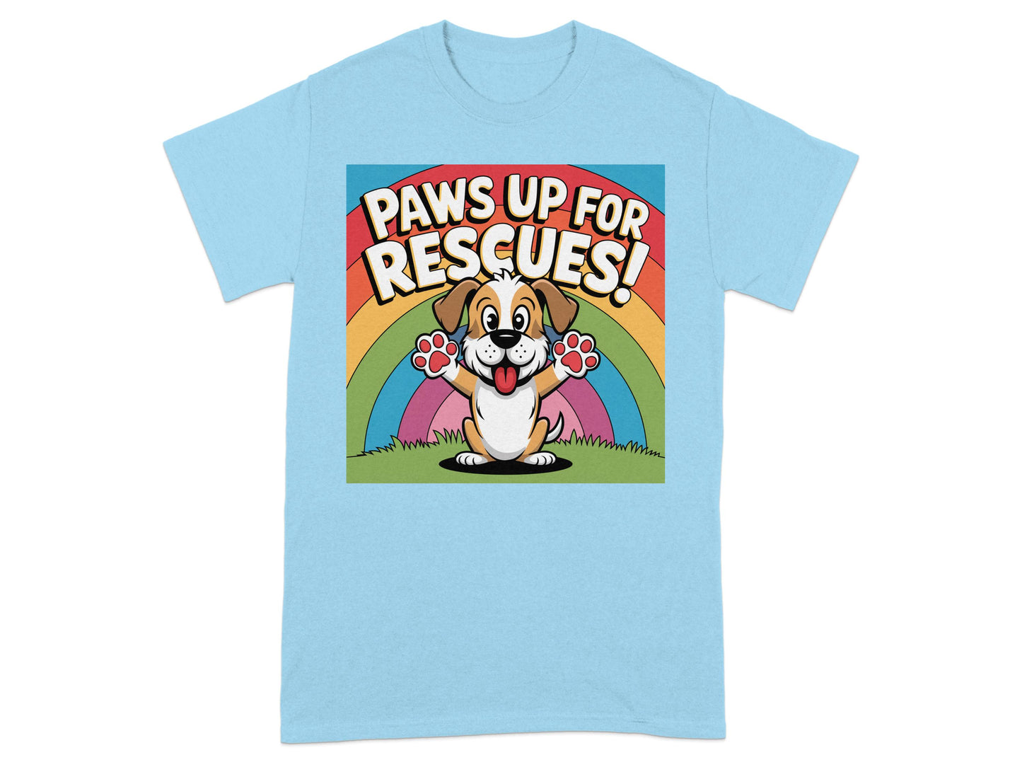 Paws Up For Rescues Rainbow Shirt product