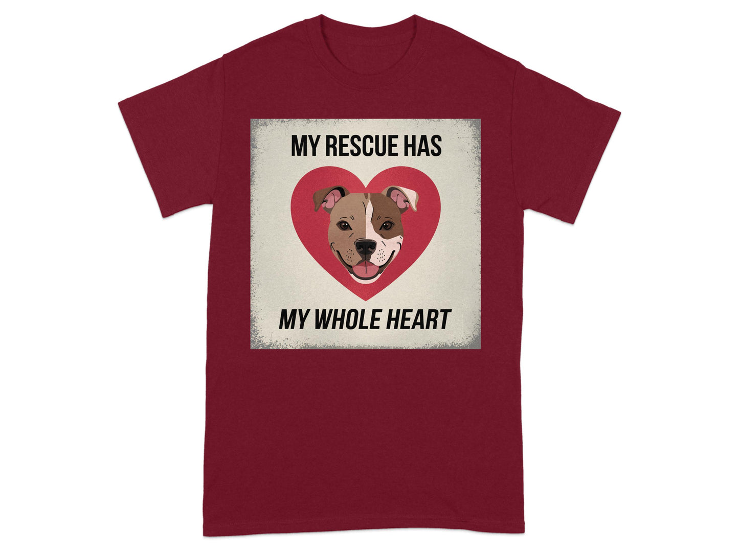 My Rescue Has My Whole Heart Statement T-Shirt product type