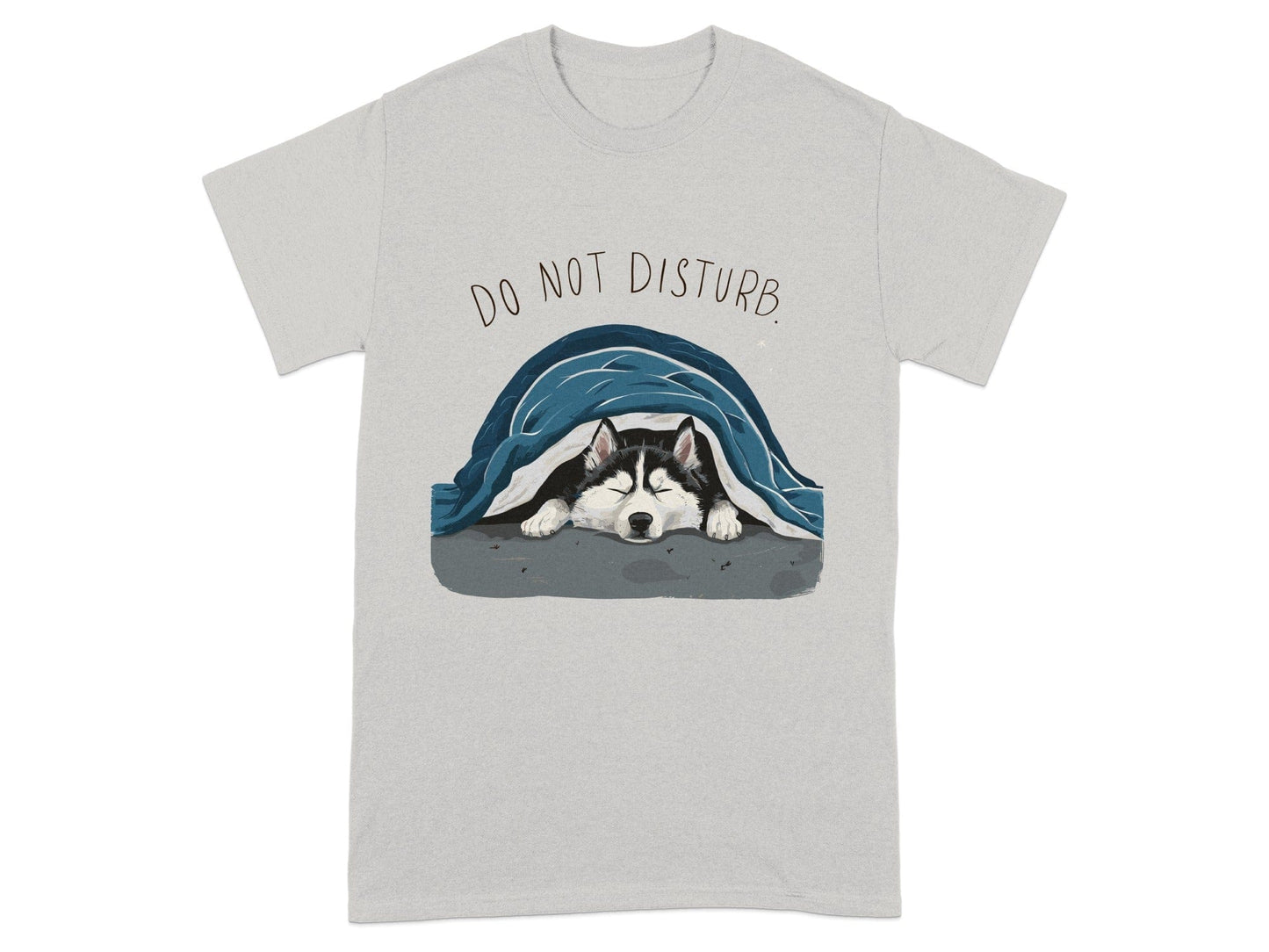 Do Not Disturb Sleeping Husky Graphic T-Shirt product type