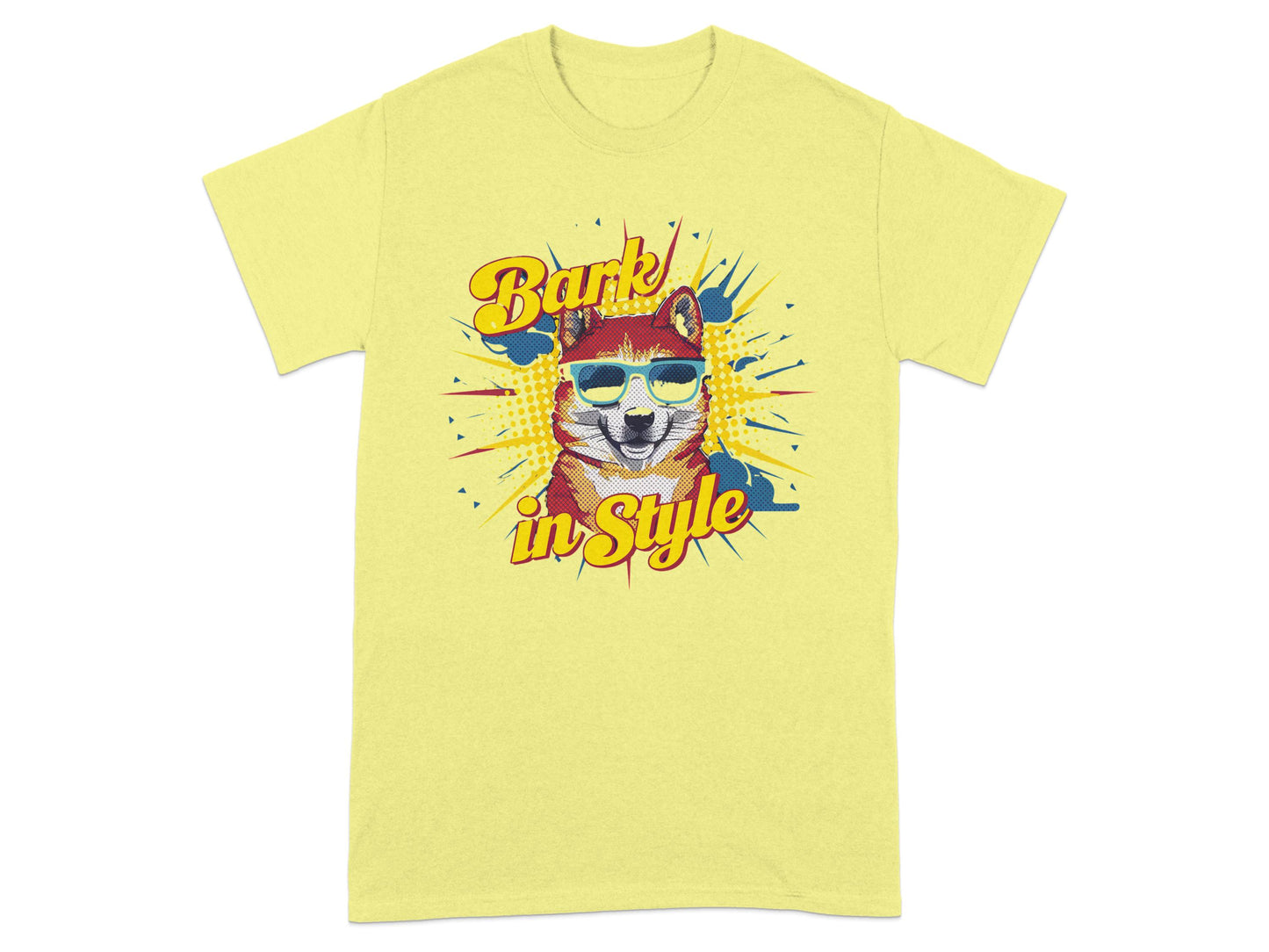 Trendy Dog Wearing Sunglasses Graphic T-Shirt product type