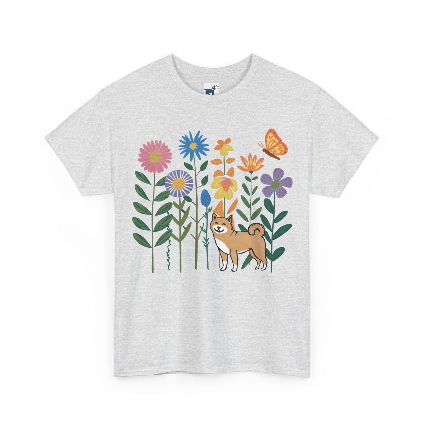 Floral Shiba T Shirt