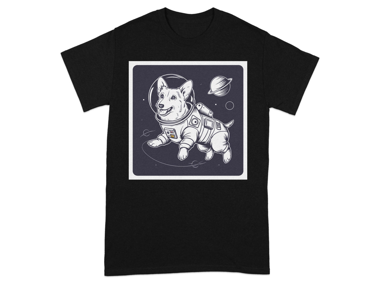 Astronaut Corgi Graphic Tee Shirt Unique Design product type