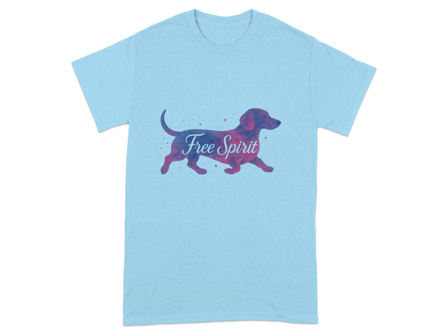 Free Spirit Dog Silhouette Graphic T-Shirt product