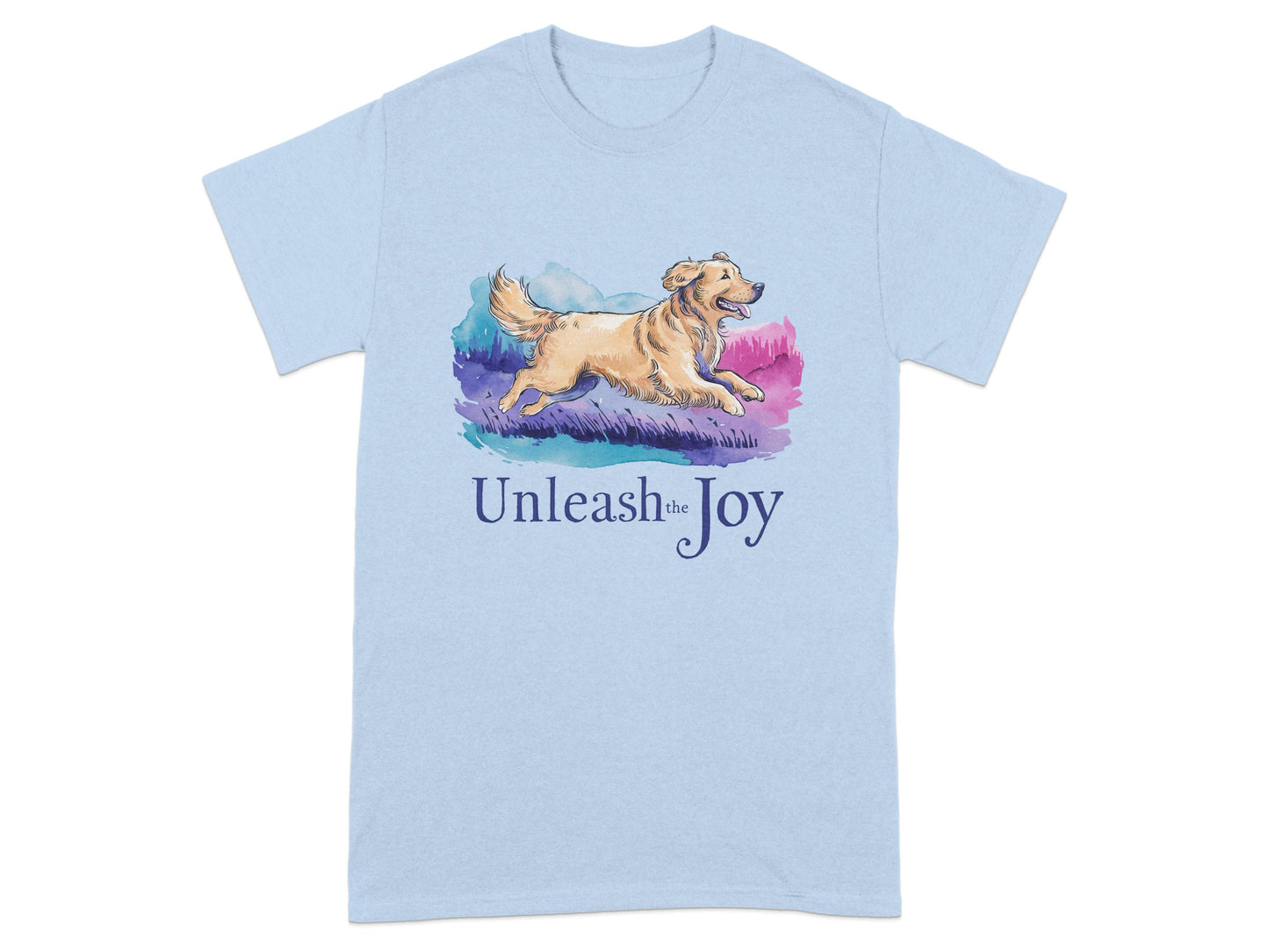 Unleash the Joy with Running Dog Graphic T-shirt product