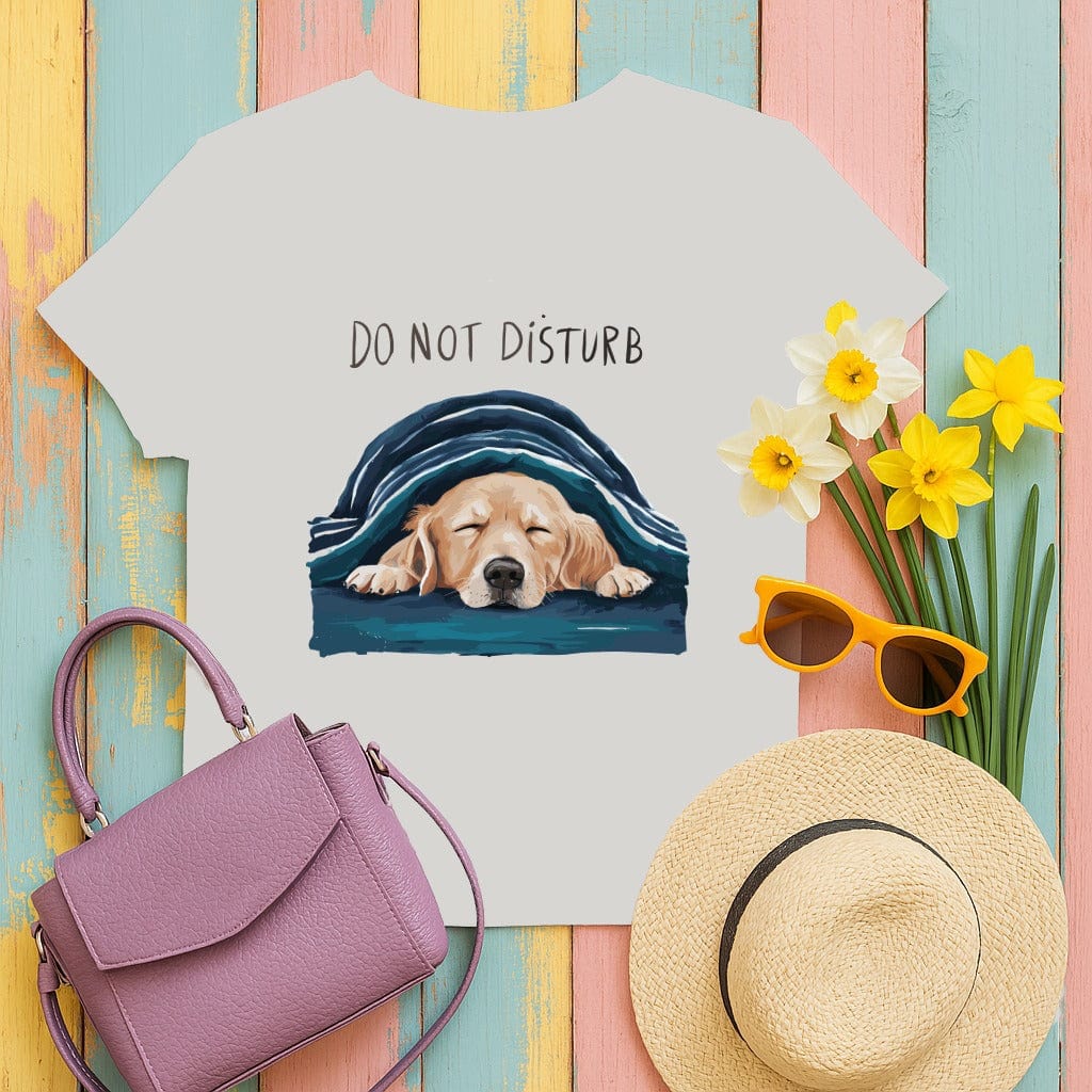 Do Not Disturb Sleeping Dog Illustration Shirt product type